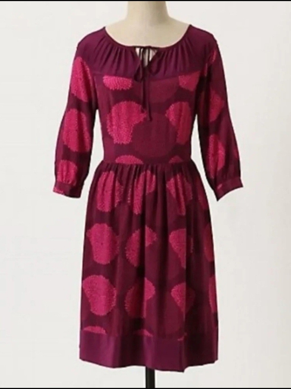 Anthropologie Girls From Savoy Silk Dress Size 14